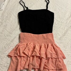 Unbranded, peach ruffle skirt size small